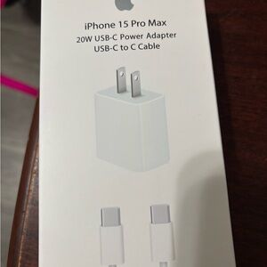 Apple USB-C Power Adapter for iPhone 15 Pro Max - White